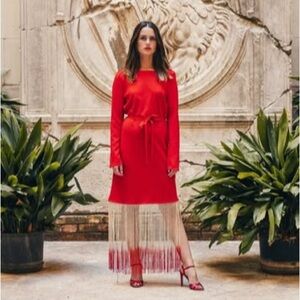 House of Lancry Vibrant Red Dress